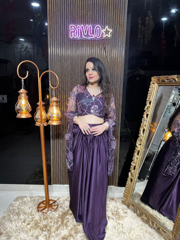 🌟 Make an everlasting impression with this chic designer drape set. 🌟 RC345