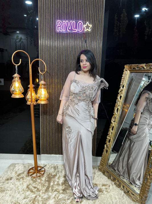 Glamour Drape Gown RC297