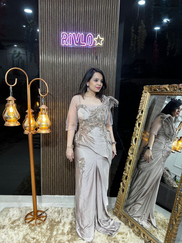 Glamour Drape Gown RC297