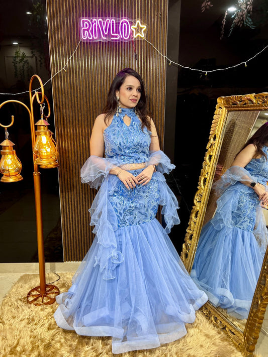 ✨ Ruffle Mermaid Lehenga ⭐ RC392