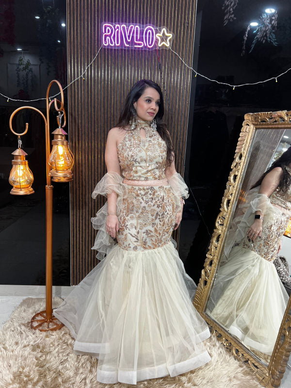 ✨ Ruffle Mermaid Lehenga ⭐ RC392