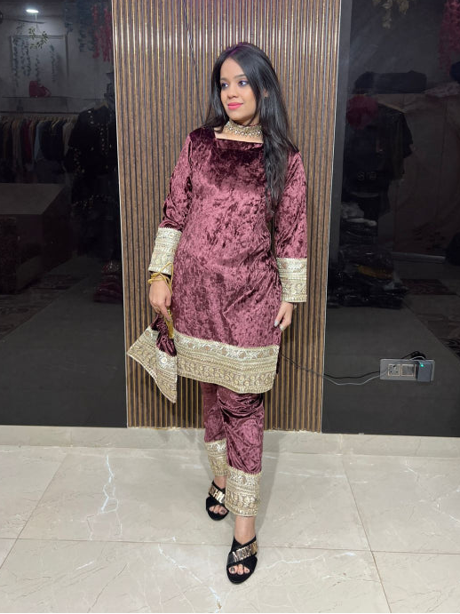 Ruby Aura Premium Embroidered Co-ord RC412