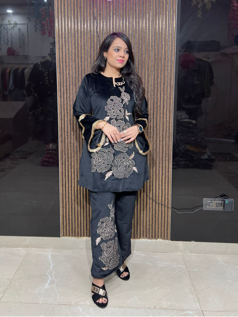 Black Harmony Threadwork Cord Set RC415