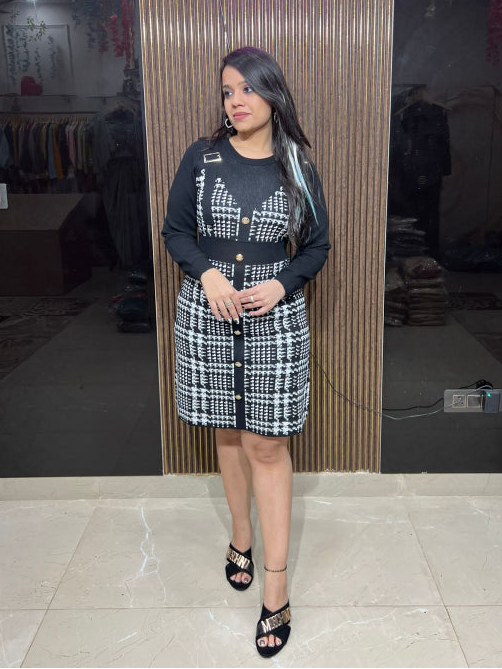 STYLISH KNITTED DRESS RC414