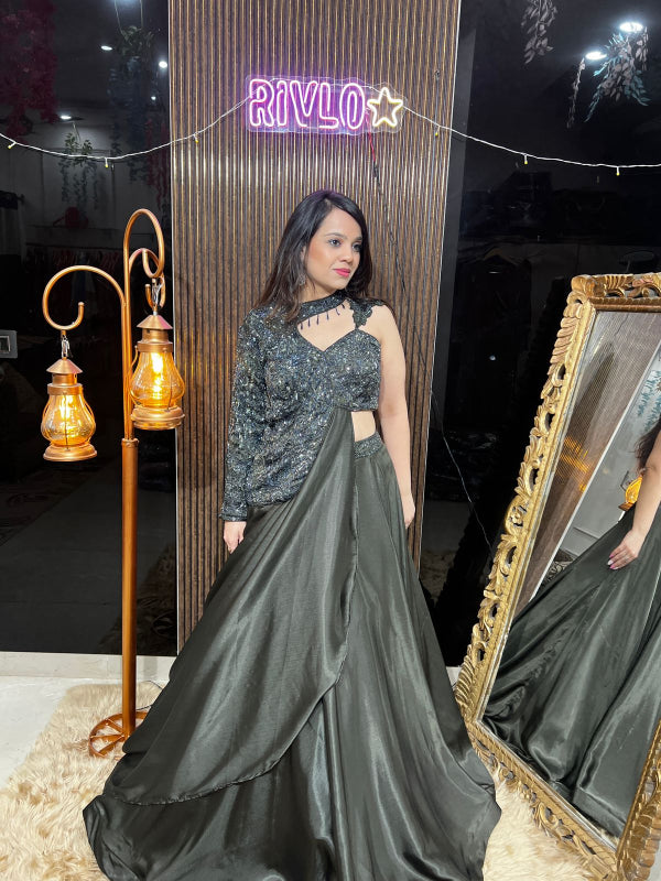 Mystic Moss Embellished Lehenga AC20