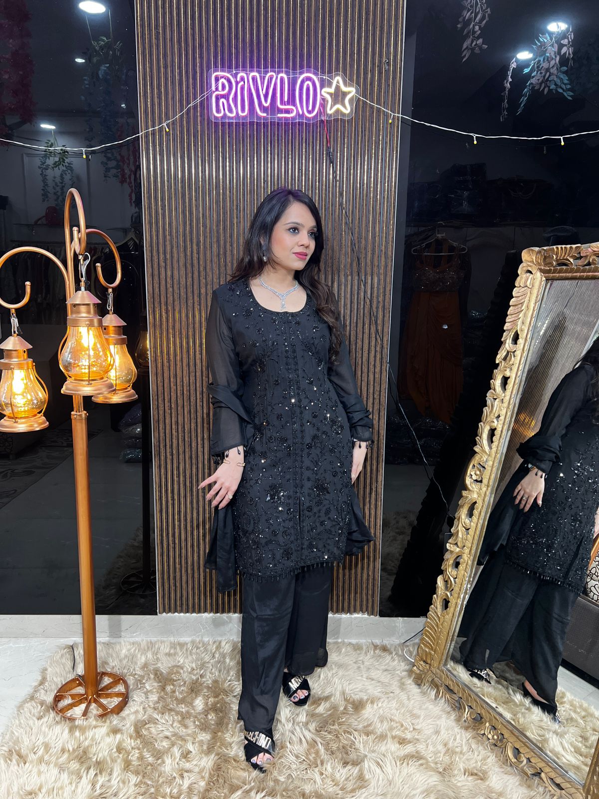 HEAVY WORK BLACK SUIT RC442