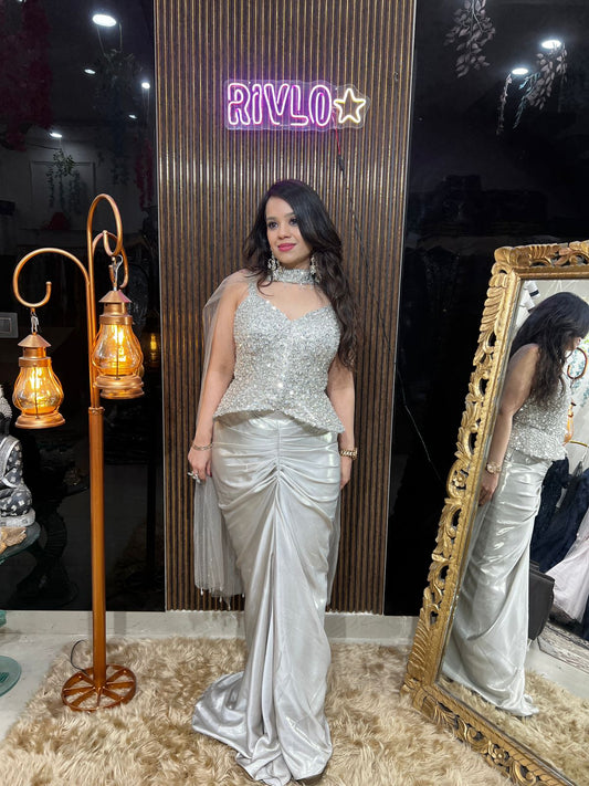 ✨💫 Moonstone Champagne Draped Glam Set 💫✨AC57