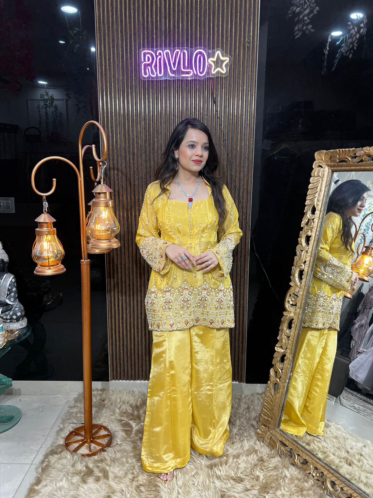 🌸✨ Mustard And Peach  Bustier Set ✨🌸 RC494