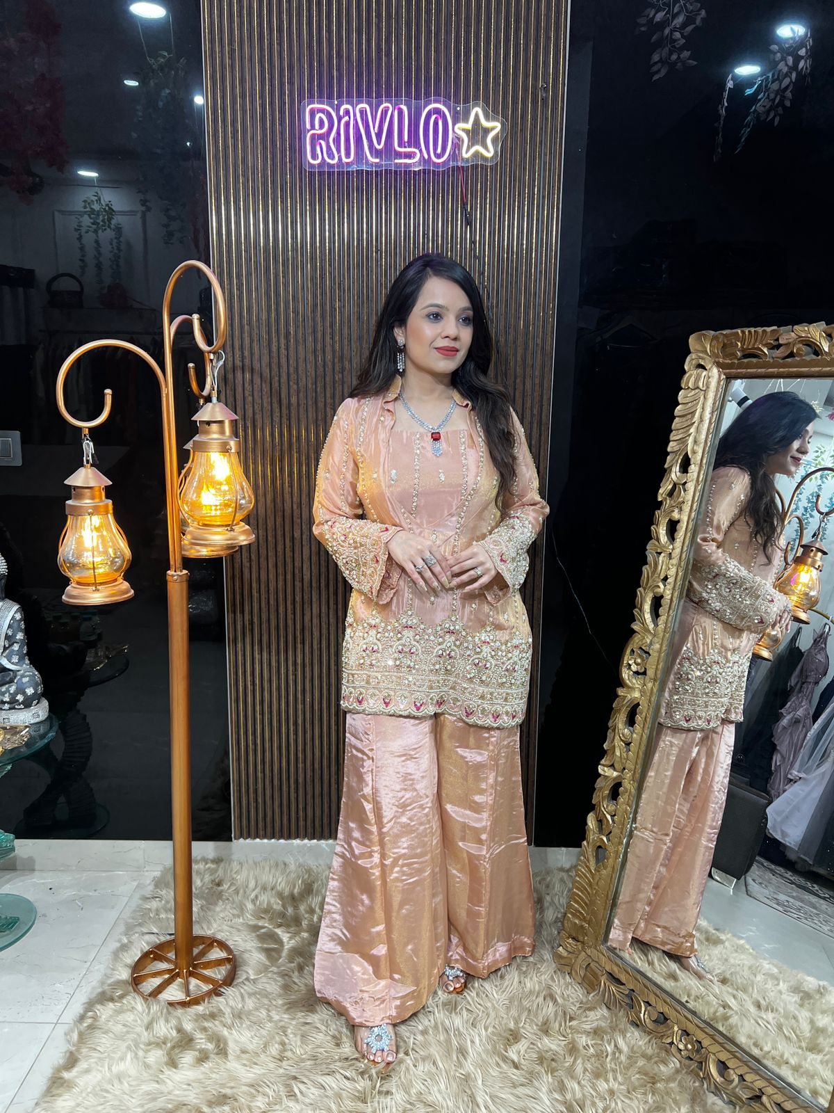 🌸✨ Mustard And Peach  Bustier Set ✨🌸 RC494