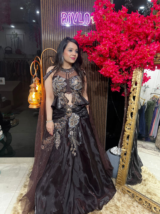 Royal Cocoa Lehenga 🤎✨ AC75