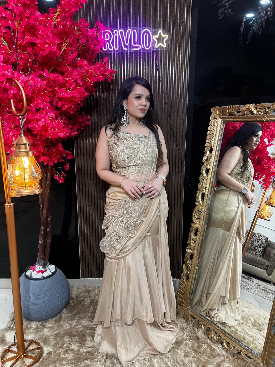 Cocoa Embellished Mermaid Drape Set ✨ AC82