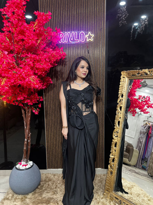 Sculpted Bloom Corset Drape Set ✨ RC555