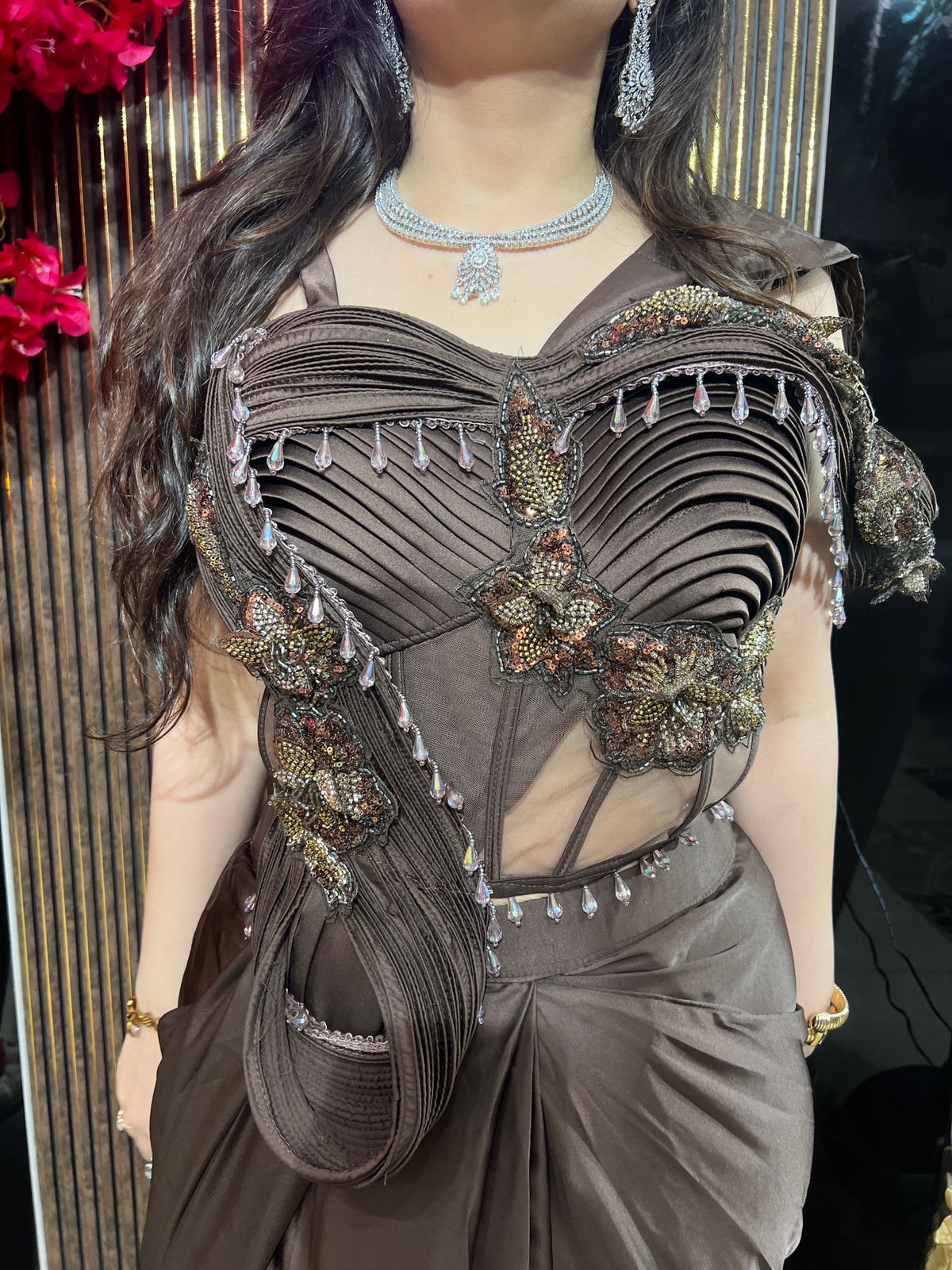 Sculpted Bloom Corset Drape Set ✨ RC555