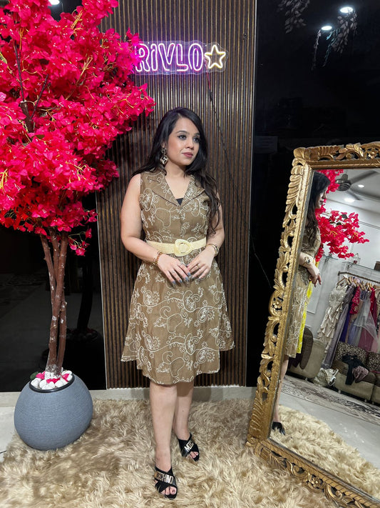 Coco Thread Work Dress WC18