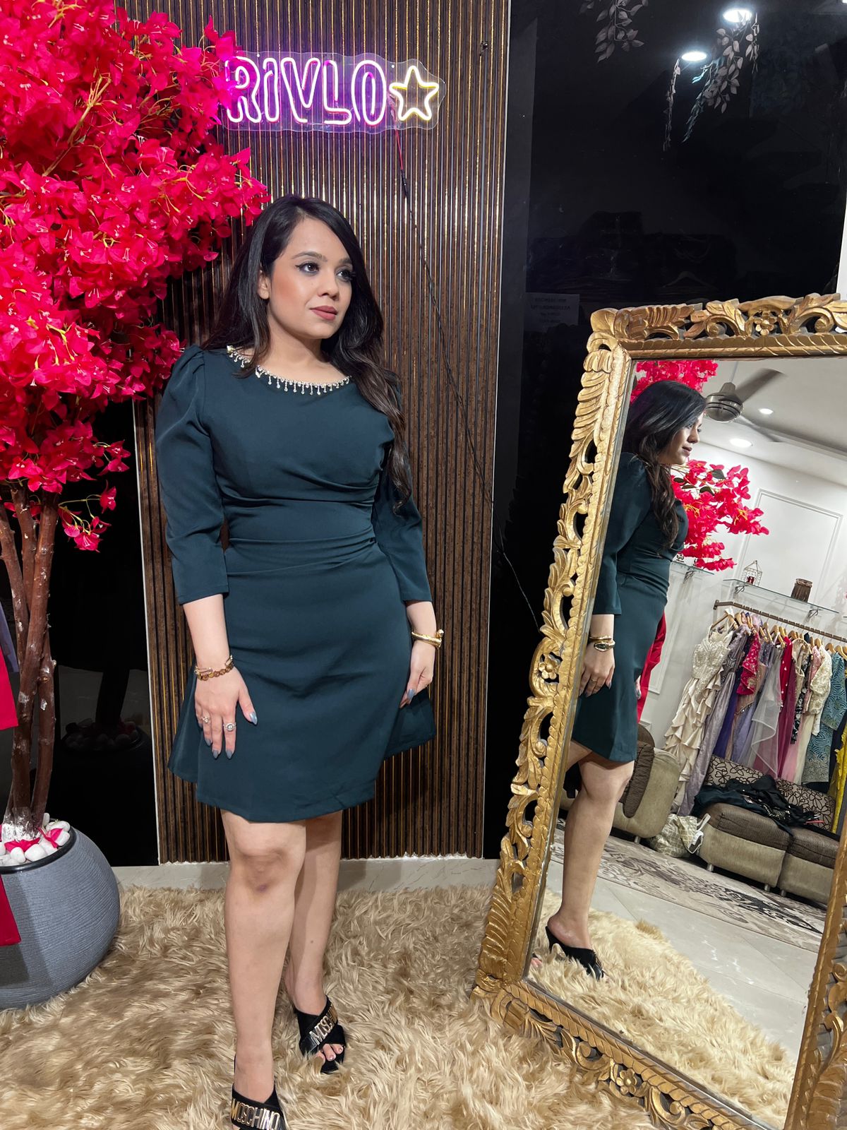 Teal Charm Dress WC7