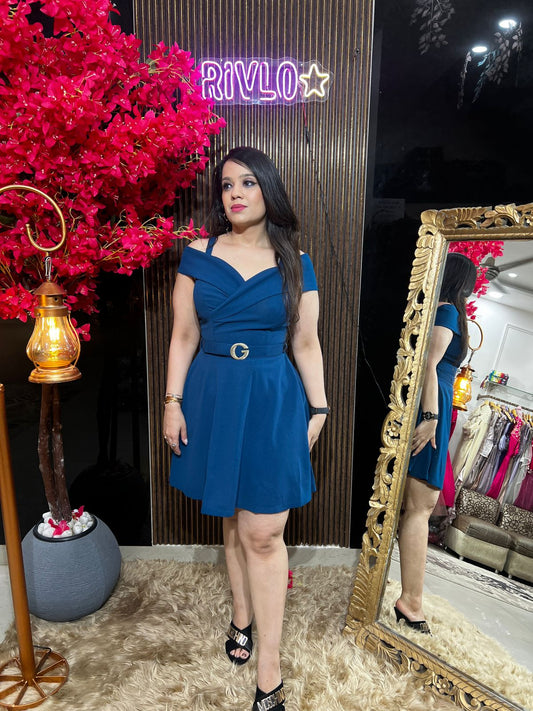 Blue French Affair Dress WC42