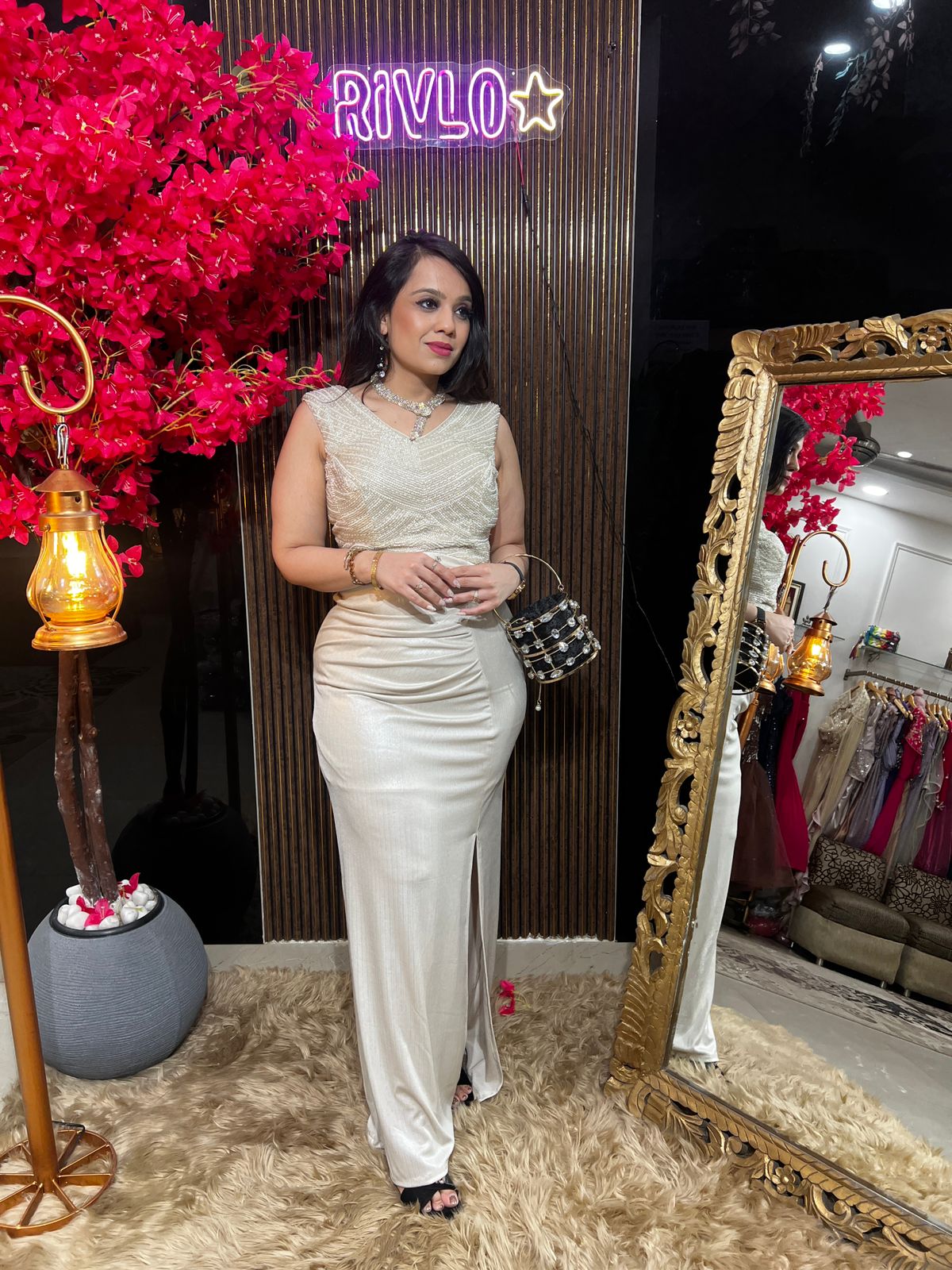 Smart Sleek Gown Dress WC48