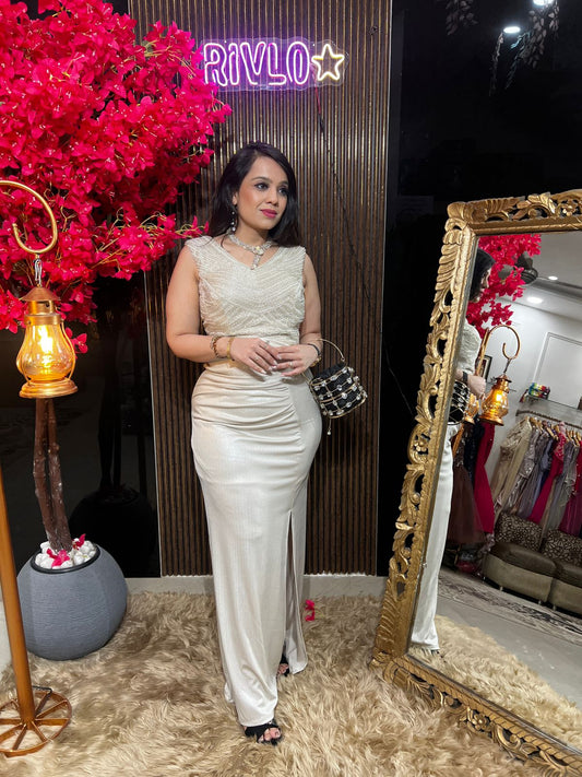 Smart Sleek Gown Dress WC48