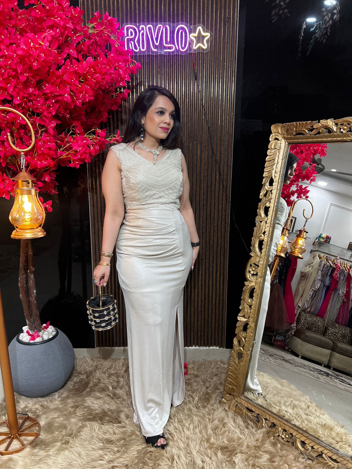 Smart Sleek Gown Dress WC48