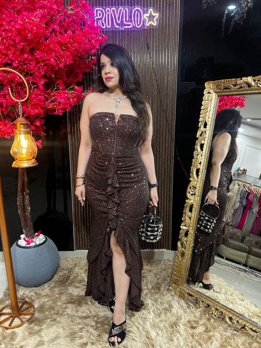 🌙Coco Sequined Draped Gown 🌙🌙 WC40