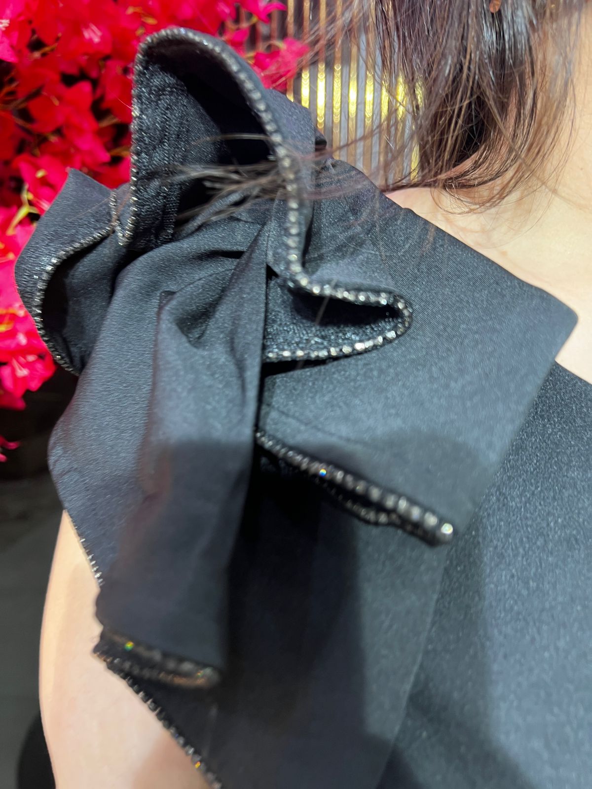 Lime & Black Luxe Statement Dress WC53