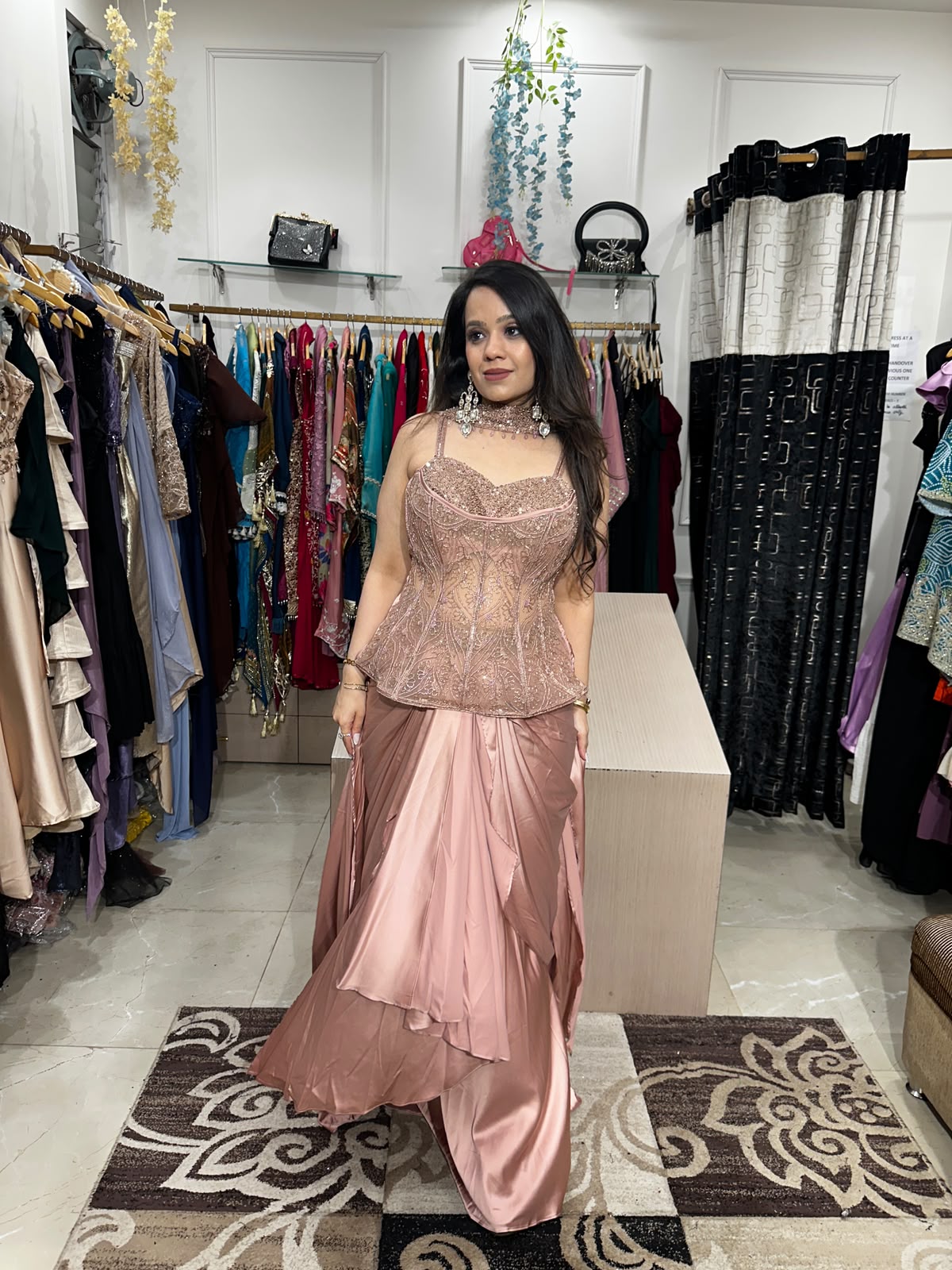 Blush Majesty Drape Saree RC586