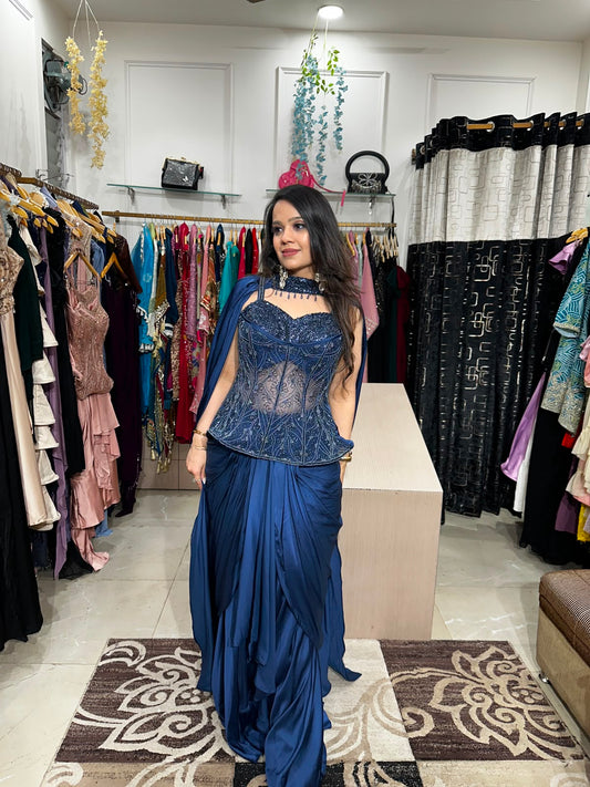 Blue Majesty Corset Indo RC587