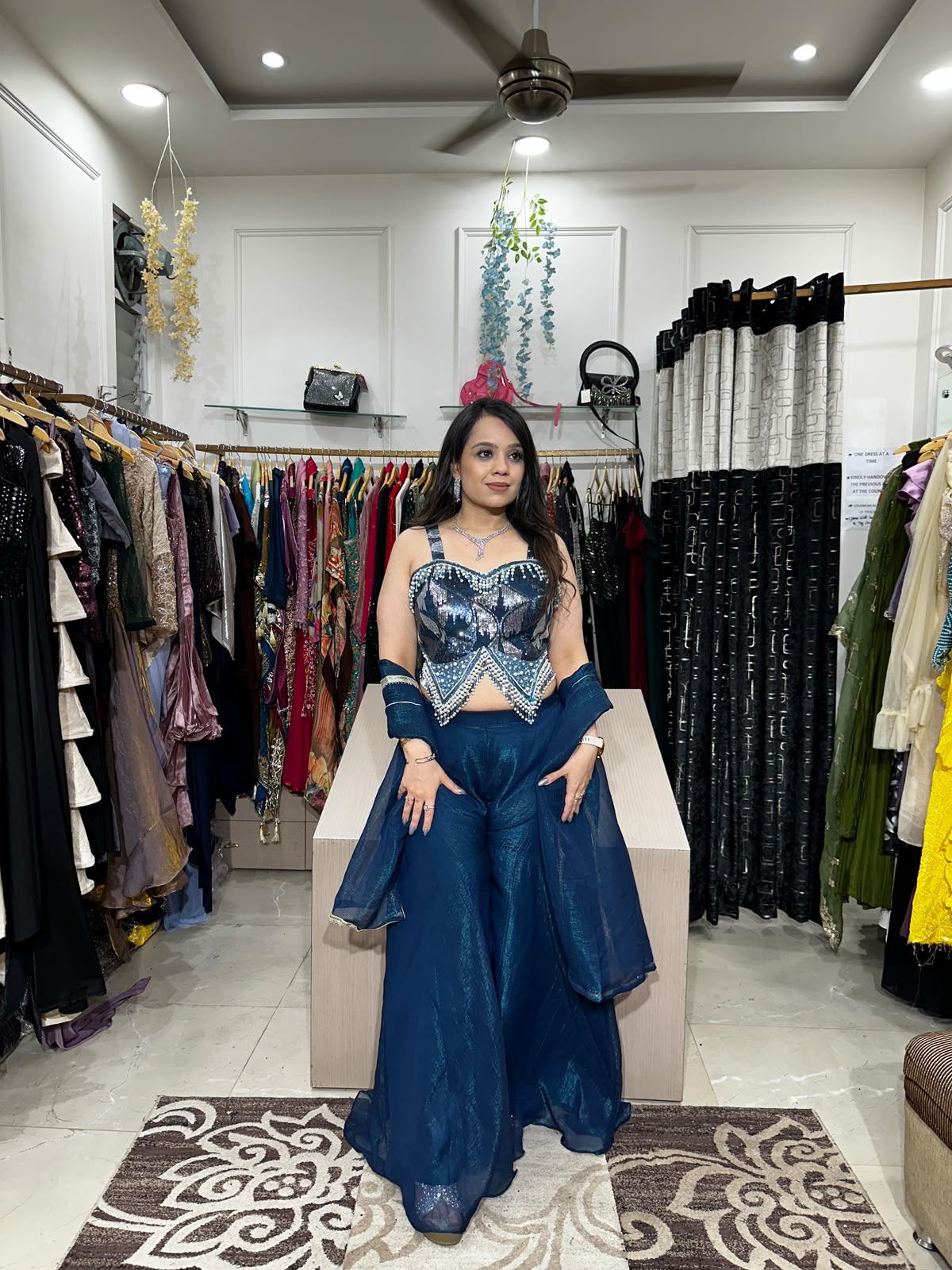 Heavy Blouse With Divider and Dupatta RC596