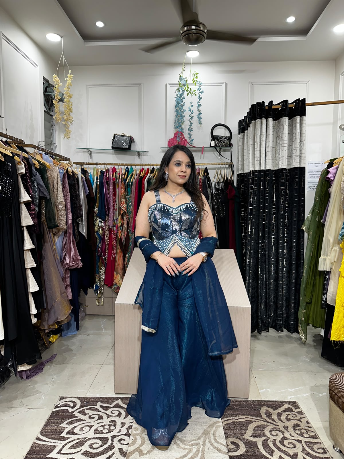 Heavy Blouse With Divider and Dupatta RC596