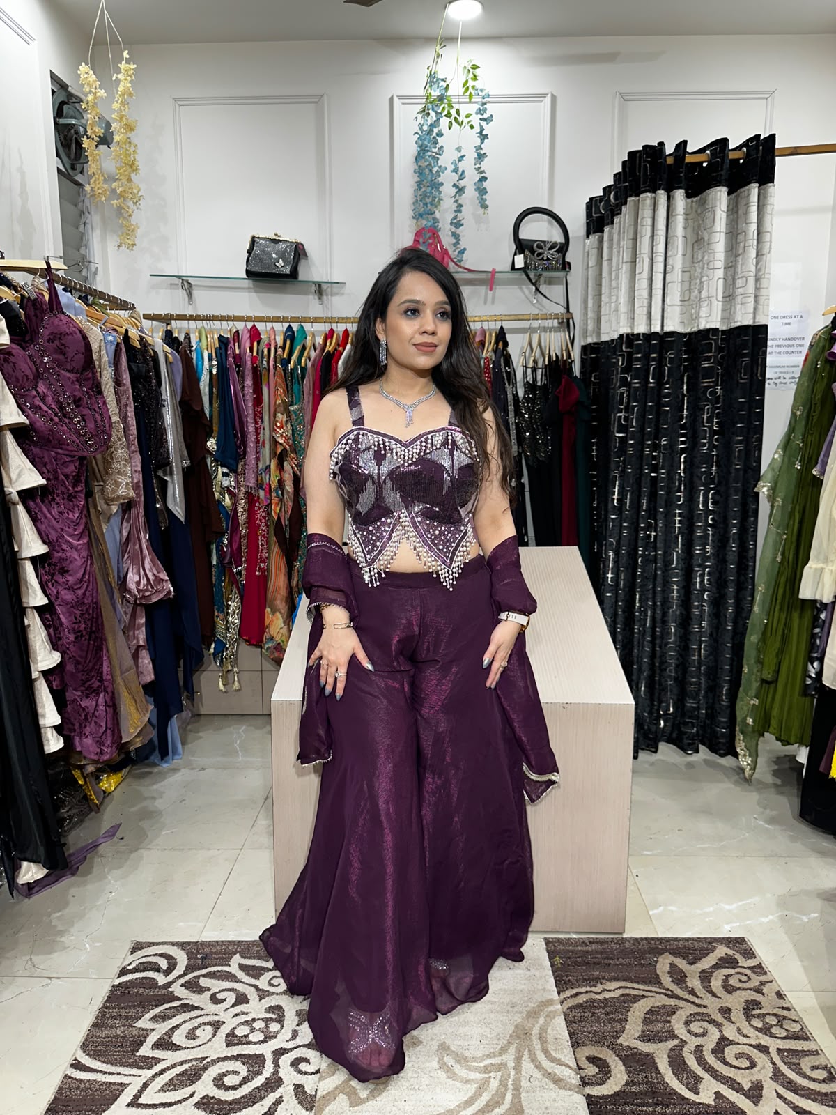 Heavy Blouse With Divider and Dupatta RC596