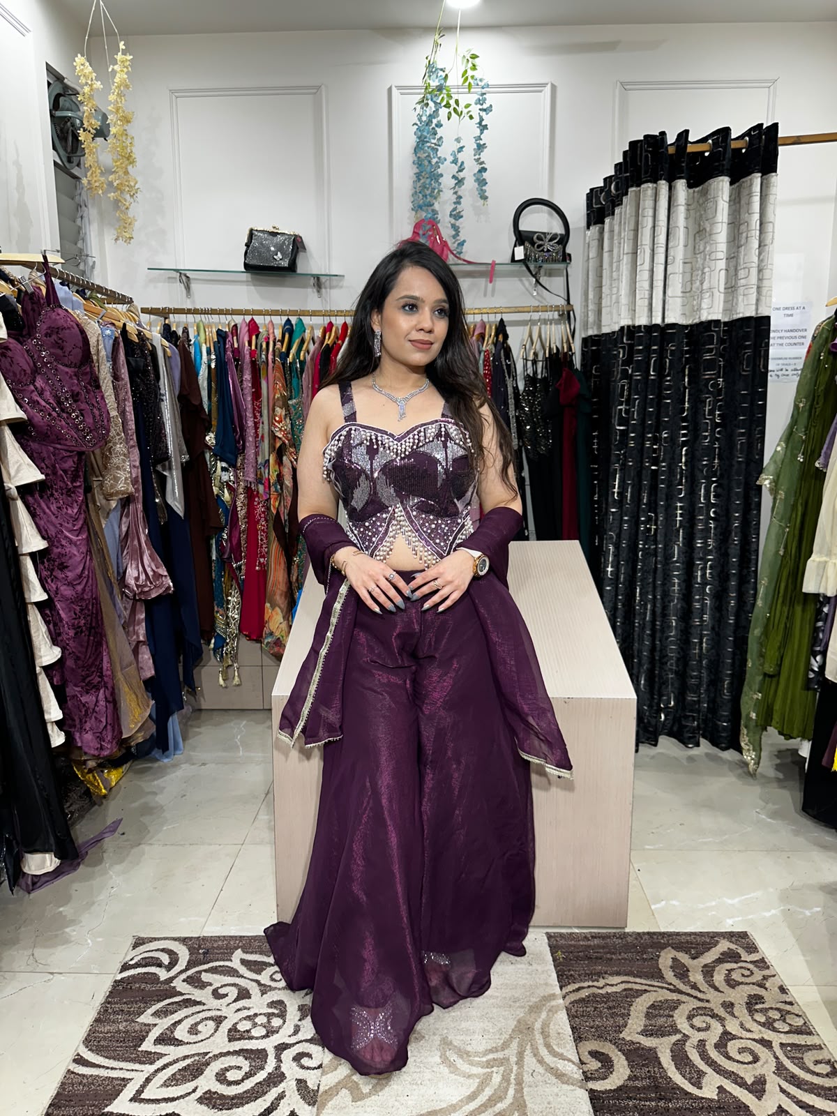 Heavy Blouse With Divider and Dupatta RC596