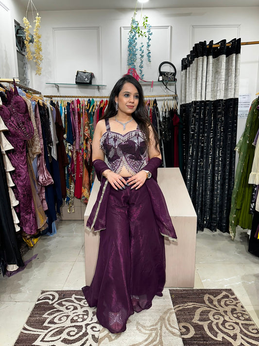 Heavy Blouse With Divider and Dupatta RC596