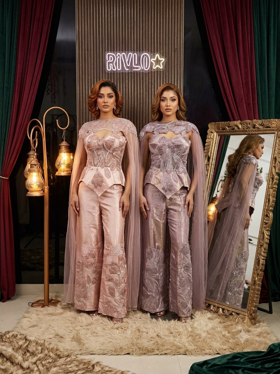 Blush Botanical Cape Co-Ord Set RC651