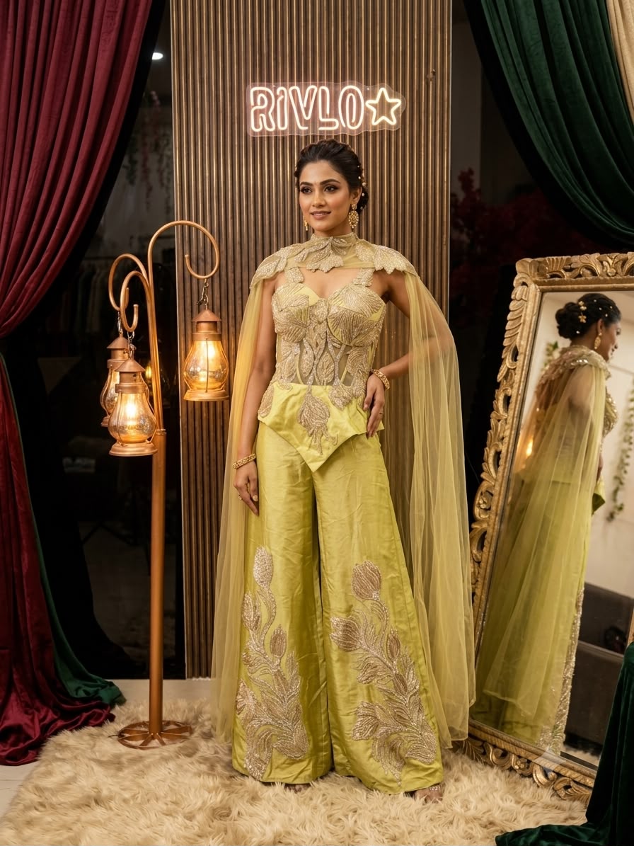 Blush Botanical Cape Co-Ord Set RC651