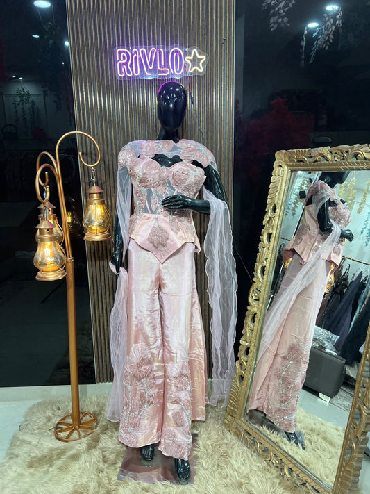Blush Botanical Cape Co-Ord Set RC651